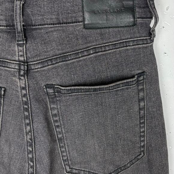 Everlane Womens High Rise Skinny Denim Jeans Zip Fly Washed Black Size 28 Tall - Picture 10 of 10